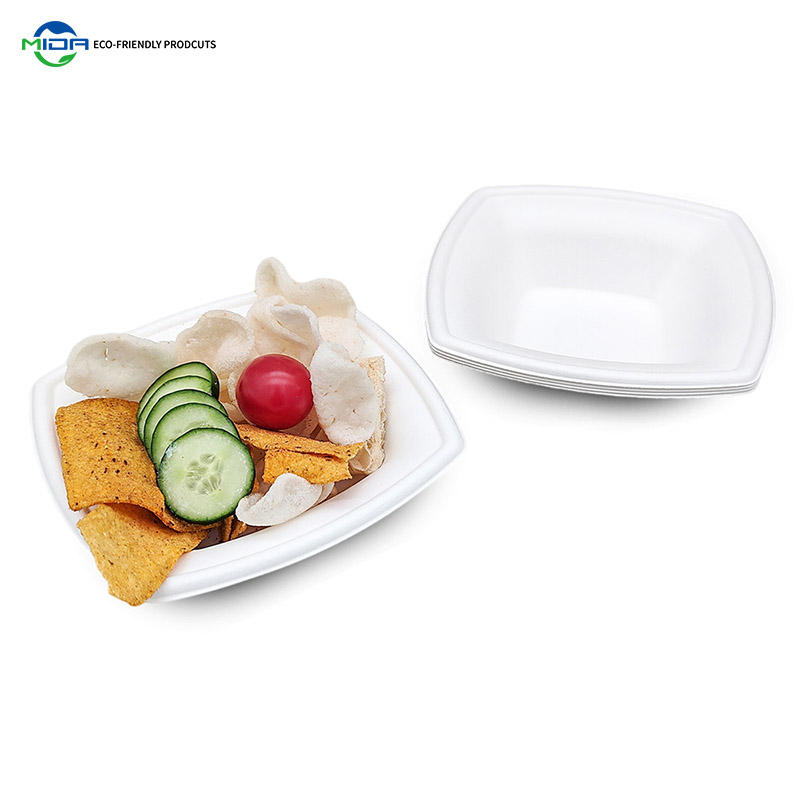 Biodegradable Food Packaging Eco Friendly Microwavable Bagasse Bowl